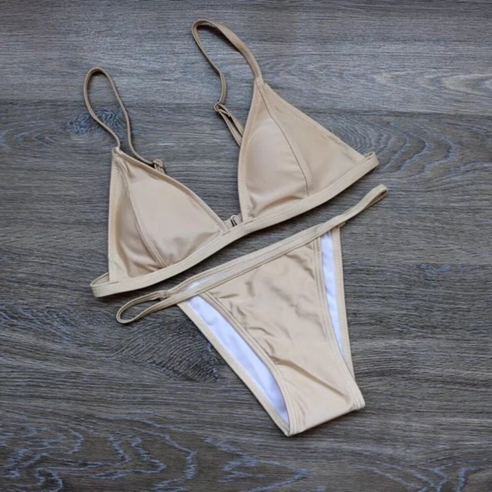 Last 1✨🆕Cadence Nude Gold Cheekie Bikini Bottoms - Picture 4 of 6